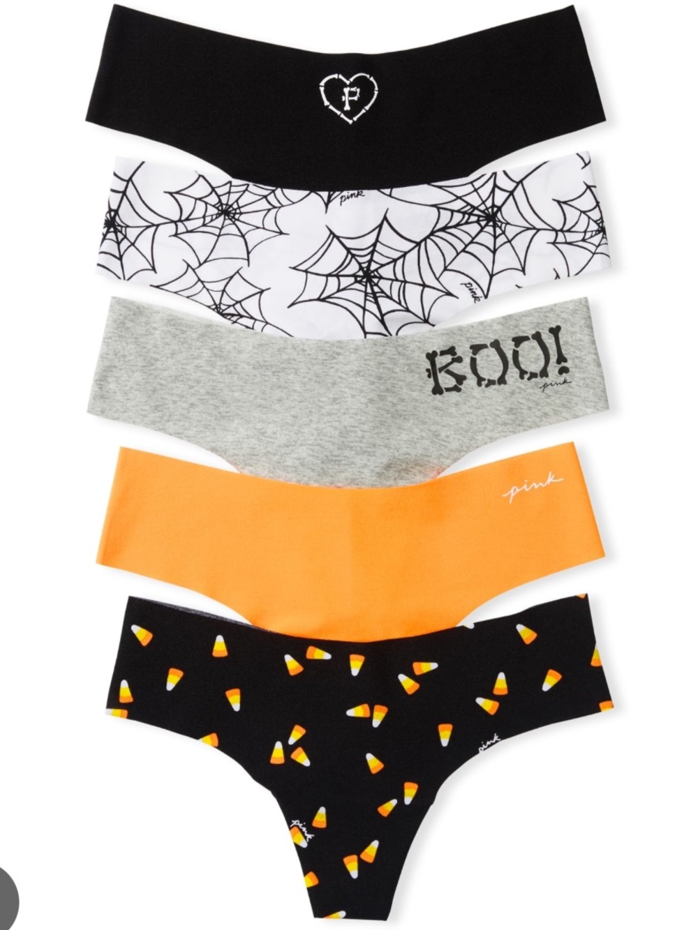 PINK Victoria’s Secret Halloween No Show Thong Pack
